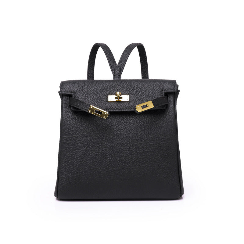 First Layer Cowhide Platinum Leather Market Bags