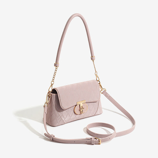 Niche High-grade Rhombus Underarm Fashion Baguette Shoulder Bags