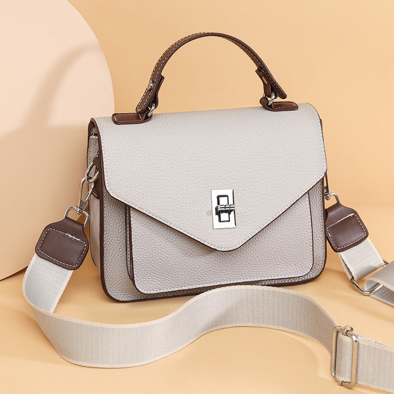 Stylish Women's Leather Elegant Versatile Commuter Handbags