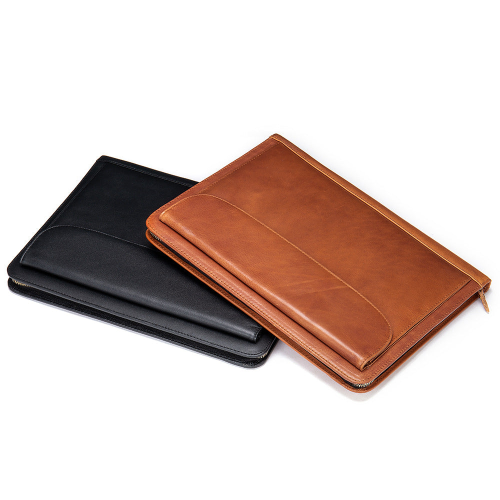 Men's First Layer Cowhide Business Large Capacity Men's Handbags