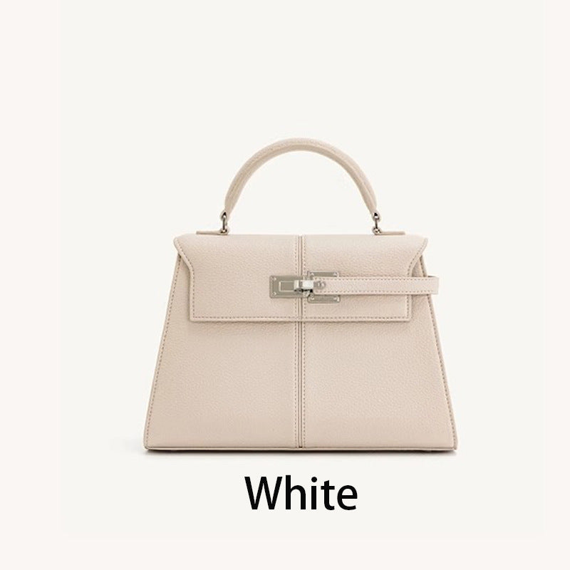 Women's Trapezoid Genuine Leather Designer Model Hand Tote Bags