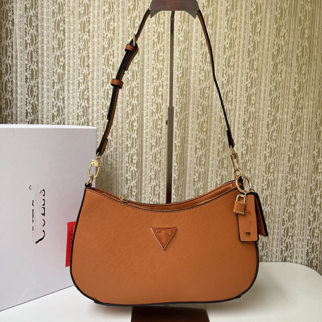 Women's Fashion Simple Printing Solid Color Ornaments Shoulder Bags