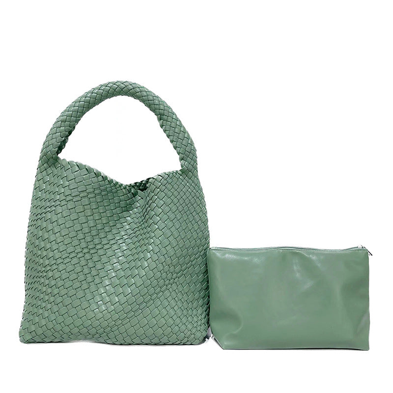 Women's Fashion Design Woven Large Capacity Son Handbags