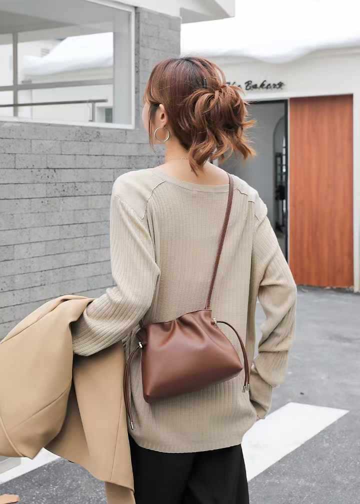 Women's Comfortable Genuine Leather Lucky Cloud Handbags