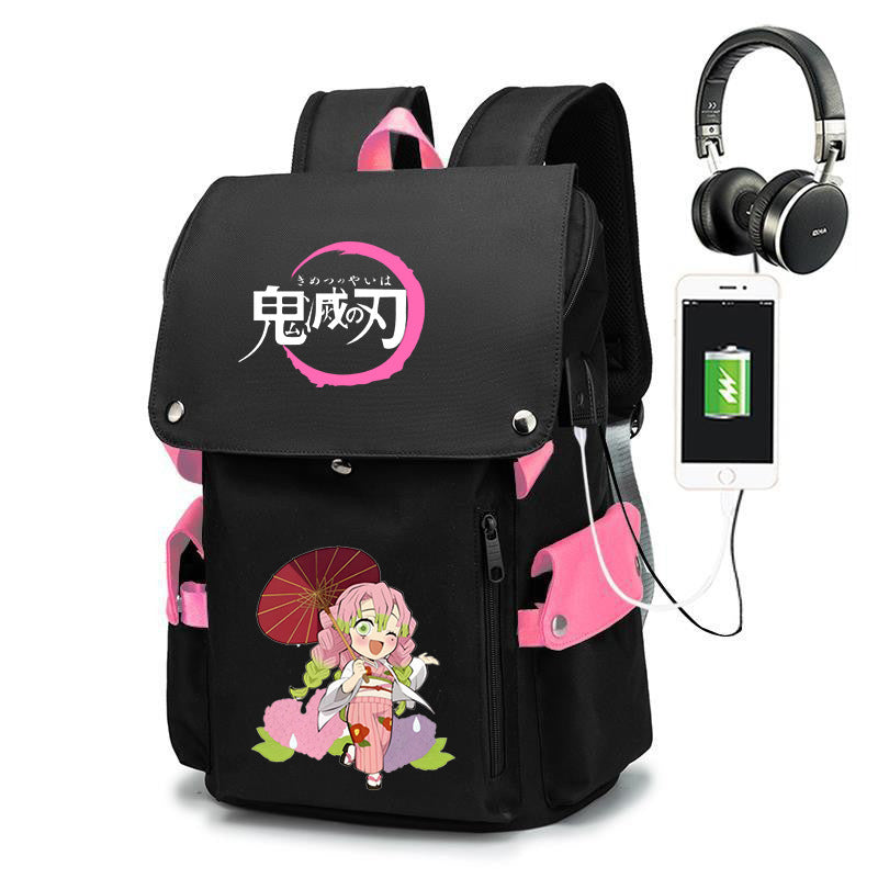 Cartoon Male Junior High Large Capacity Backpacks