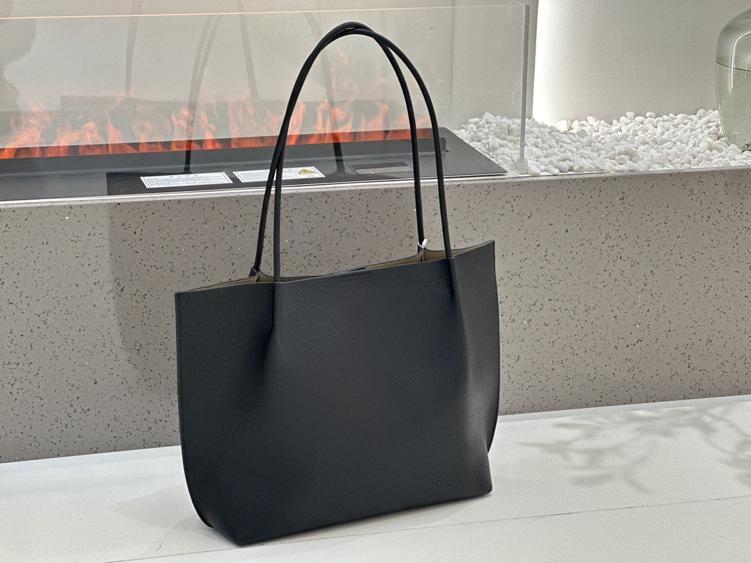 Simple Big Fashion Vegetable Tanned Soft Shoulder Bags