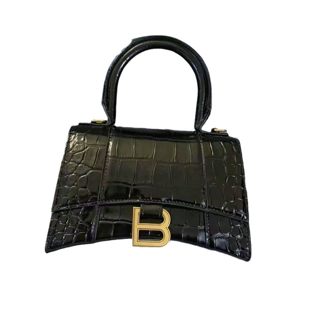 Trendy Women's Genuine Leather Alligator Print Handbags