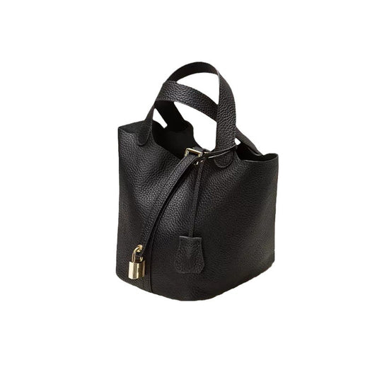 First Layer Cowhide Vegetable Basket High-grade Bags