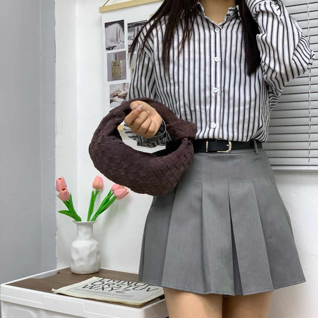 Women's Matte Leather Underarm Niche Texture Portable Bags