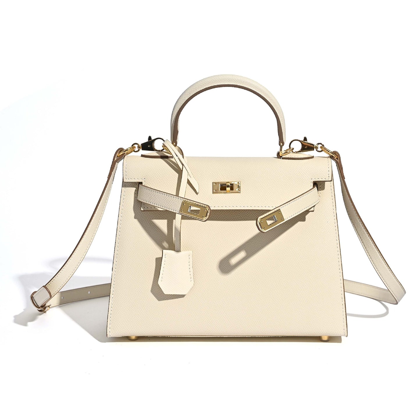 Women's Kelly Fashion Commuter Palm Print Cowhide Handbags