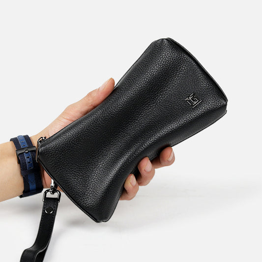 Men's Leather Soft Clutch Cowhide Long Leisure Men's Handbags