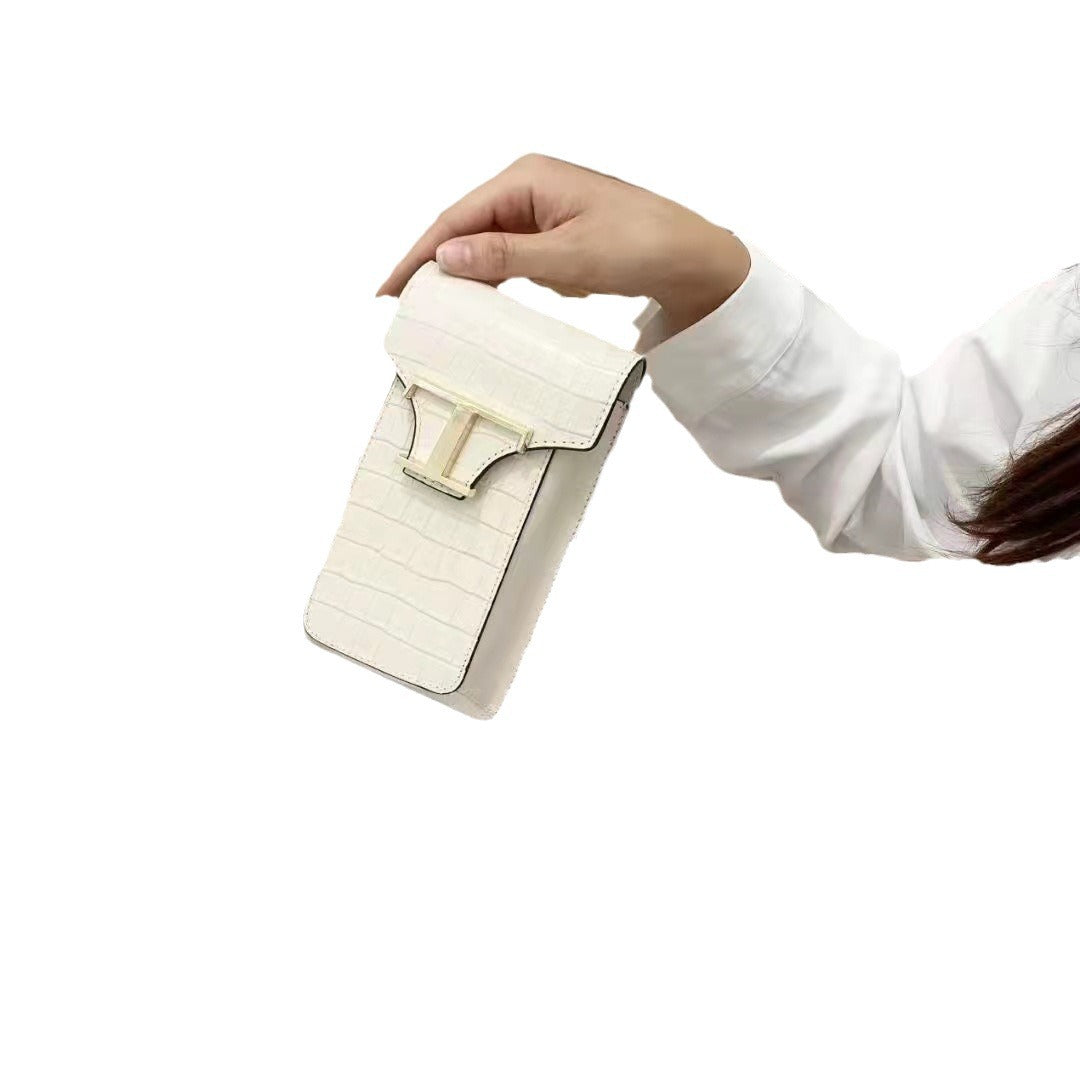 Women's Cowhide Trendy Niche Design Crocodile Pattern Shoulder Bags
