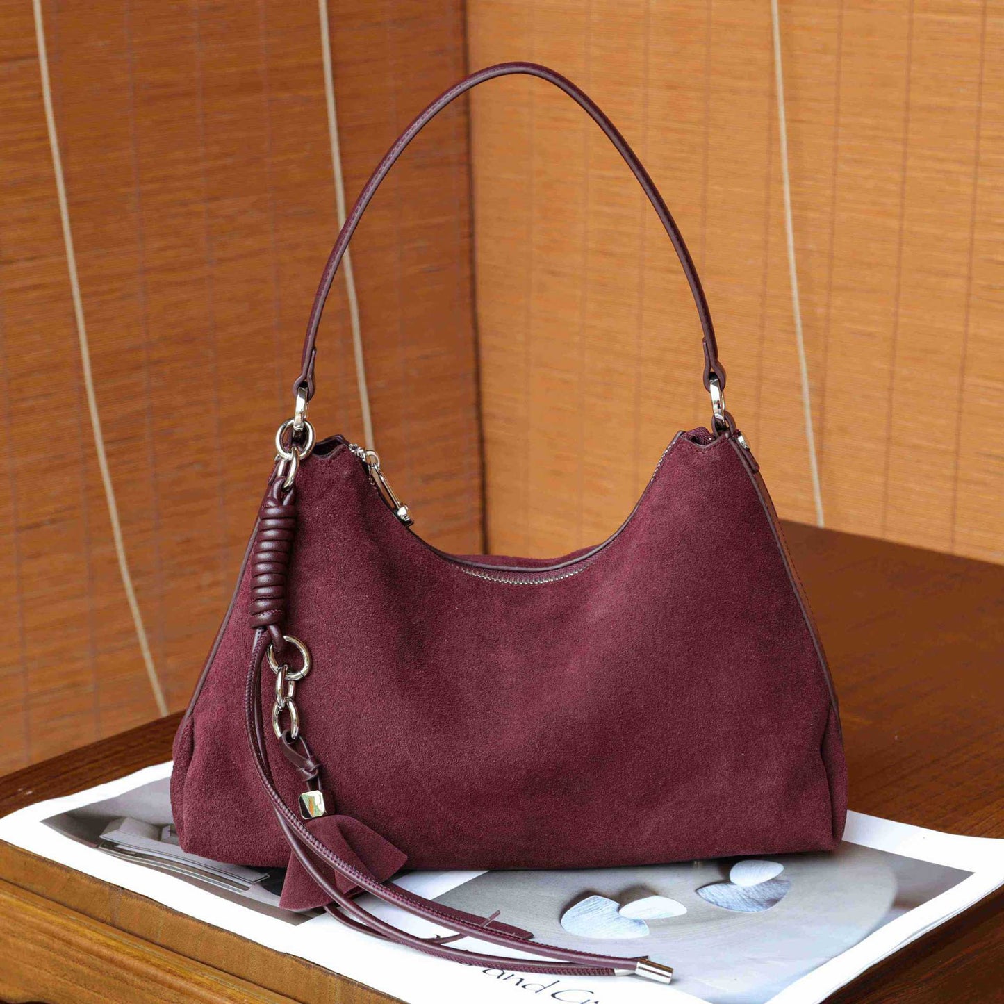 Women's Leather Pillow Fashion Retro Frosted Shoulder Bags