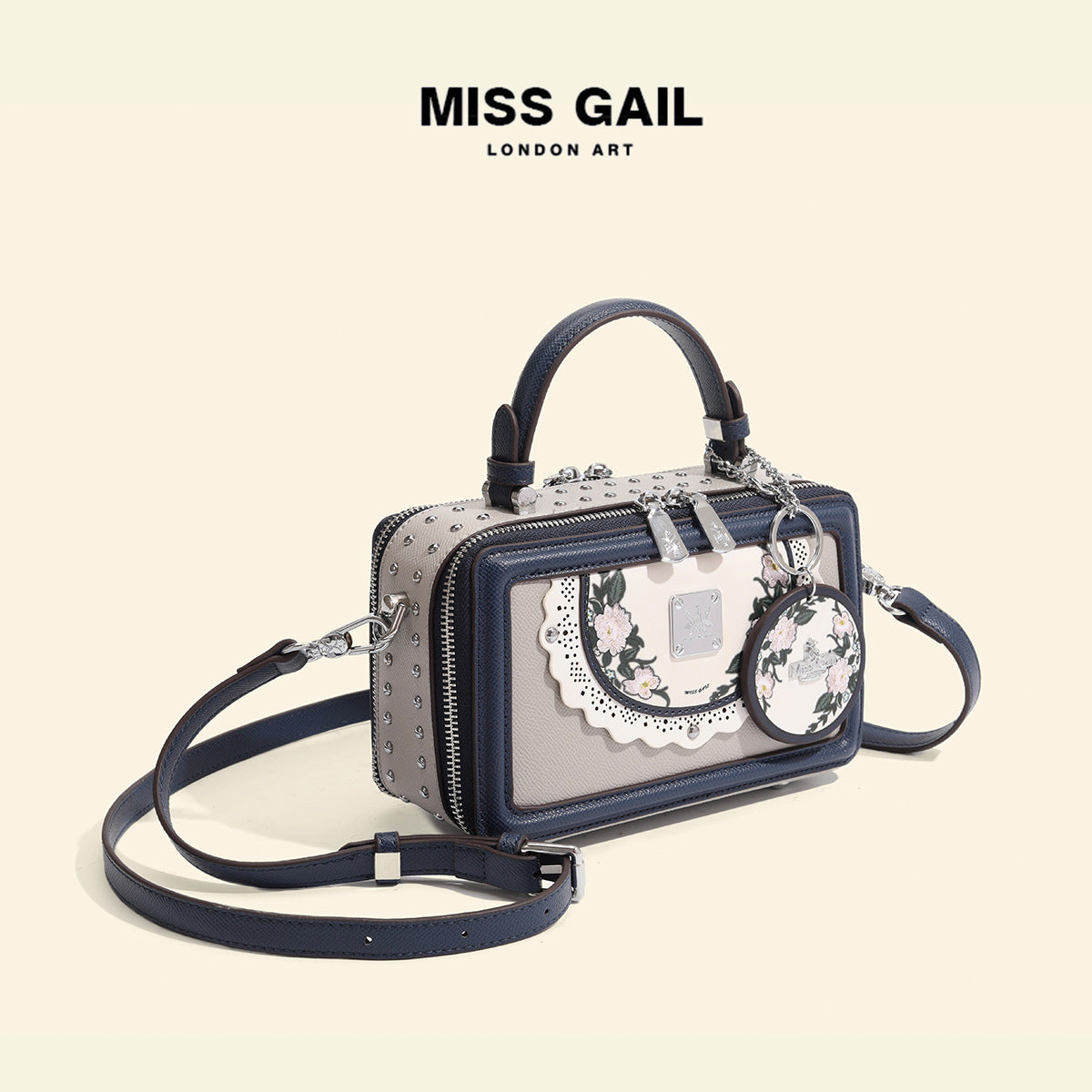 Women's Minority Design Flower Box Summer High Crossbody Bags