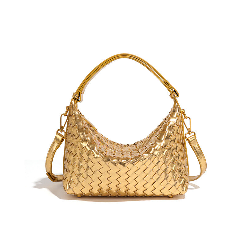 Women's Capacity Lunch Box Fashion Hand-woven Niche Handbags