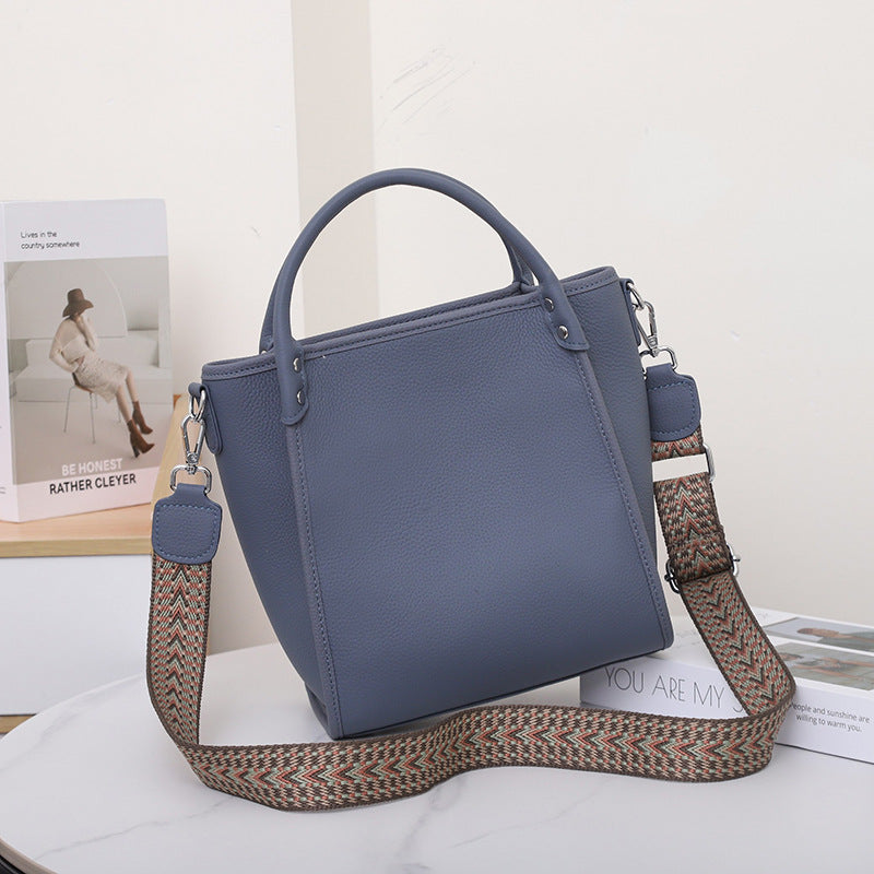 Women's Commuter Niche High-grade First Layer Cowhide Large Capacity Handbags