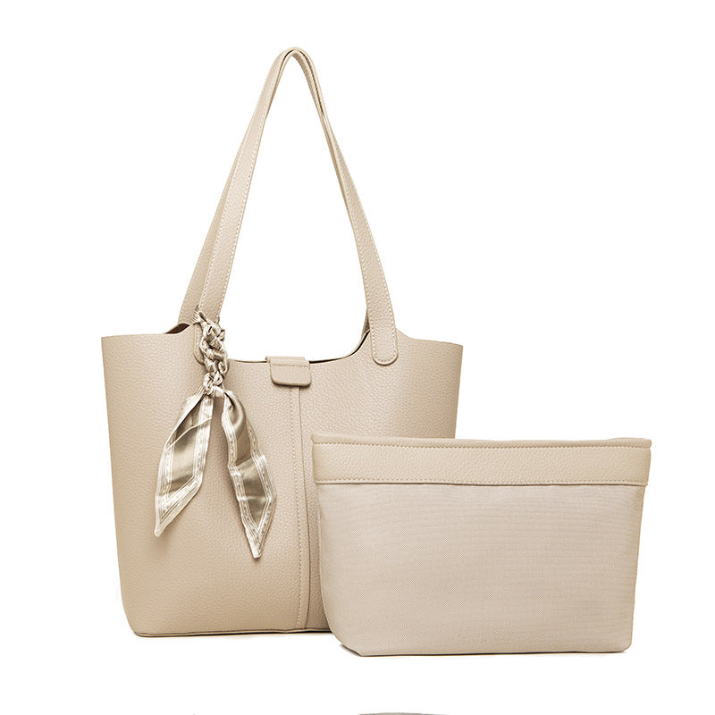 Women's Leather Pattern Commuter Big Trendy Fashion Elegant Mother Shoulder Bags
