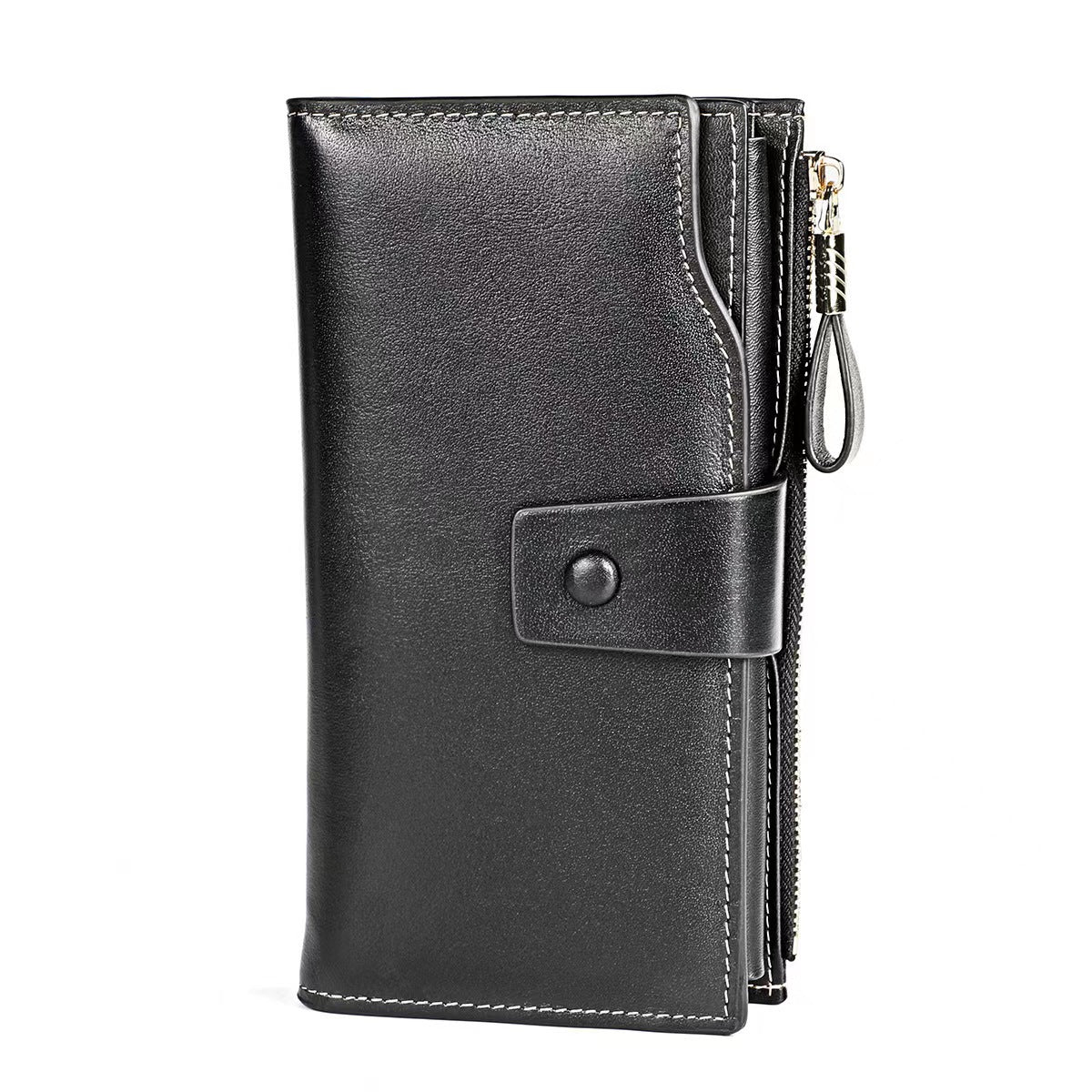 Women's & Men's Long Fashion Genuine Leather First Layer Ladies Wallets