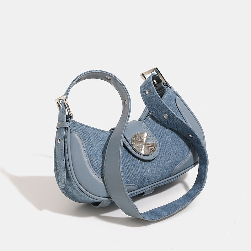 Women's Design Portable Underarm Jean High-grade Crossbody Bags