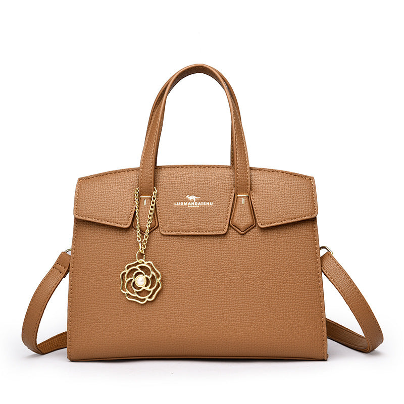 Women's Simple Retro Large Capacity Totes Versatile Handbags