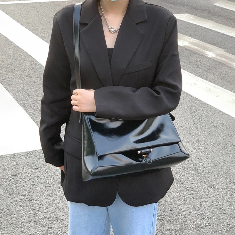 Women's Leather Large Capacity Underarm Cui Commuter Crossbody Bags