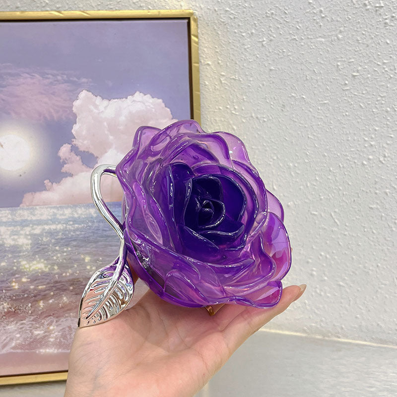 Acrylic Camellia Flower Box Dinner Mini Bags