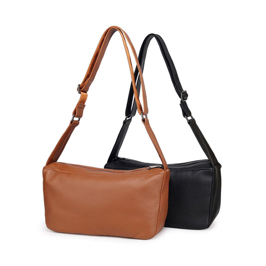 Women's Korean Top Layer Cowhide Soft Leather Crossbody Bags