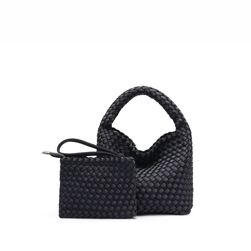 Trendy Retro Portable Woven Large Capacity Handbags