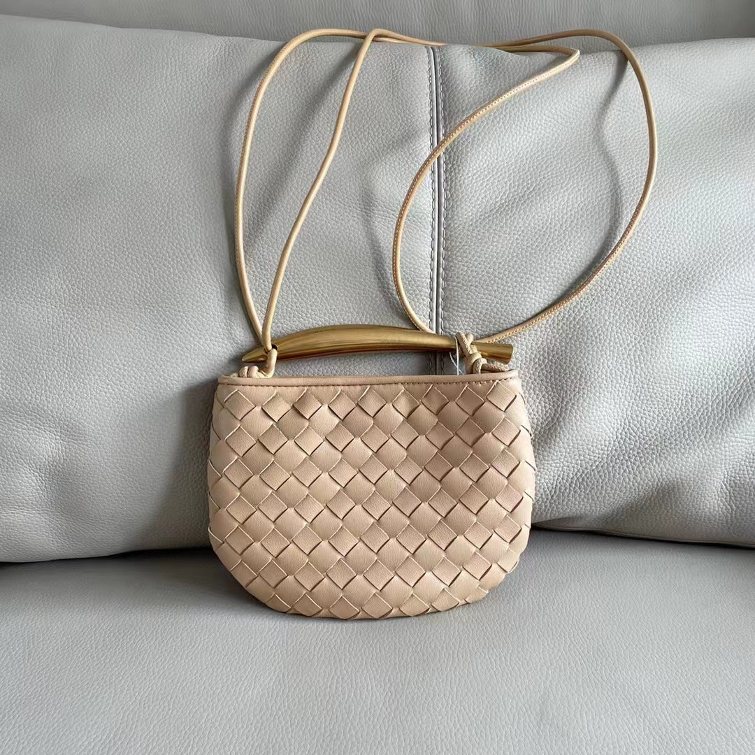 Women's Genuine Leather Sardine Woven High-grade Portable Crossbody Bags