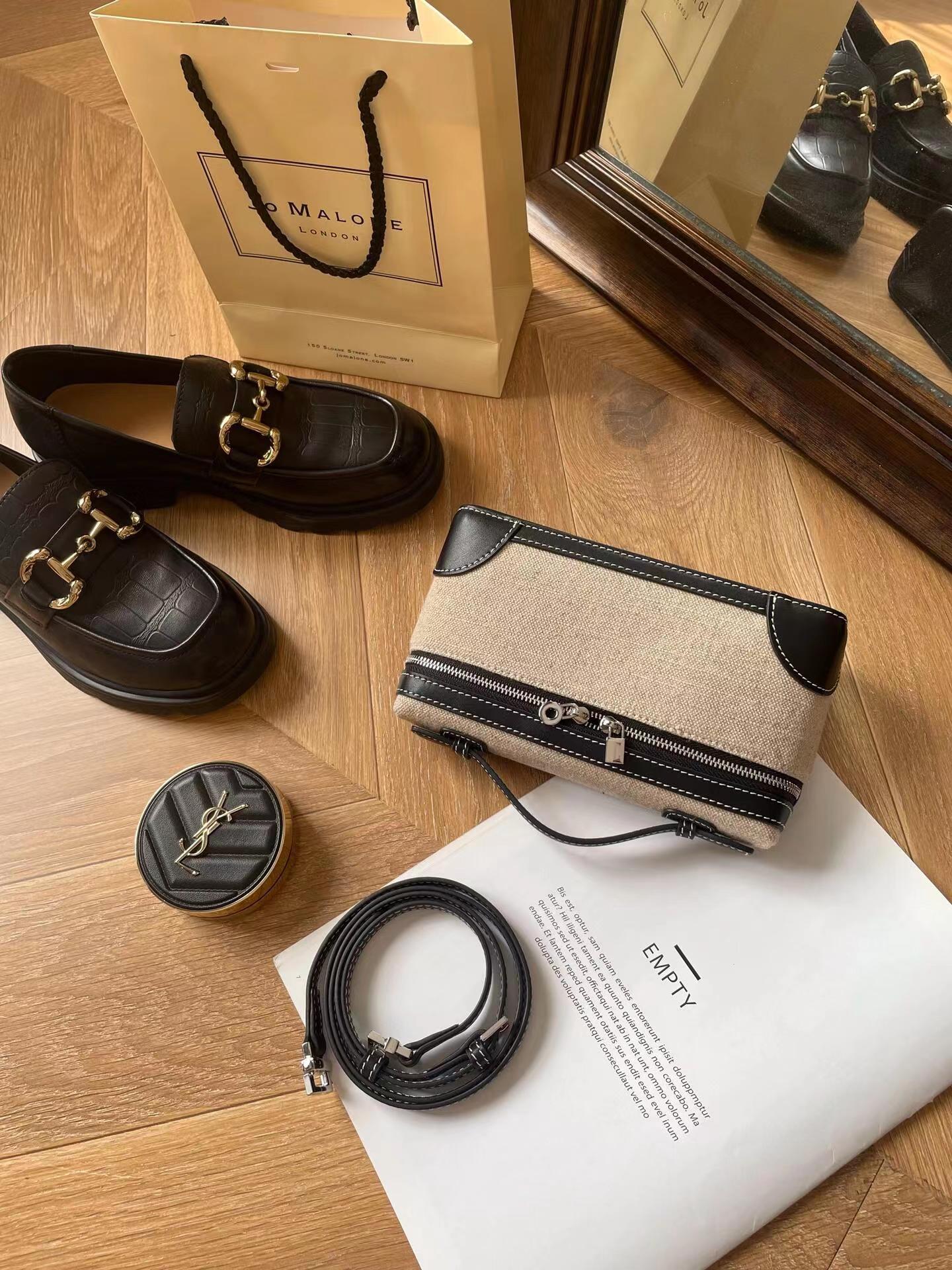 Women's Lunch Box Canvas Color Matching Popular Crossbody Bags