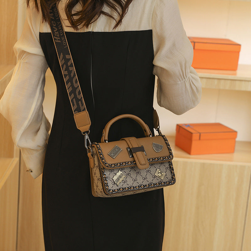 Women's Summer Live Broadcast Good Trendy Fashion Wide Strap Shoulder Bags