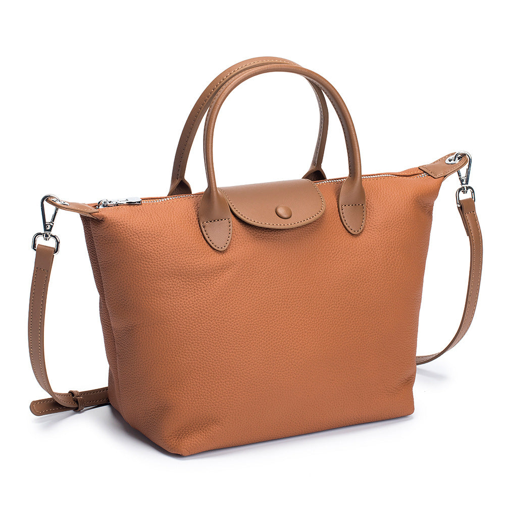 Women's Genuine Leather Large Capacity Fashion Dumpling Crossbody Bags