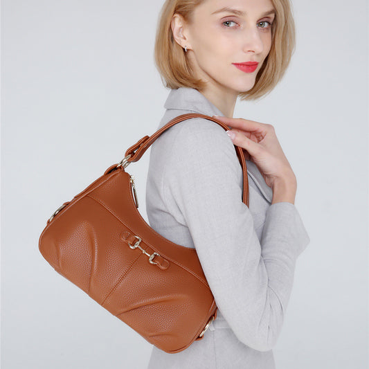 Women's Fashion Soft Leather Simple For Elders Crossbody Bags