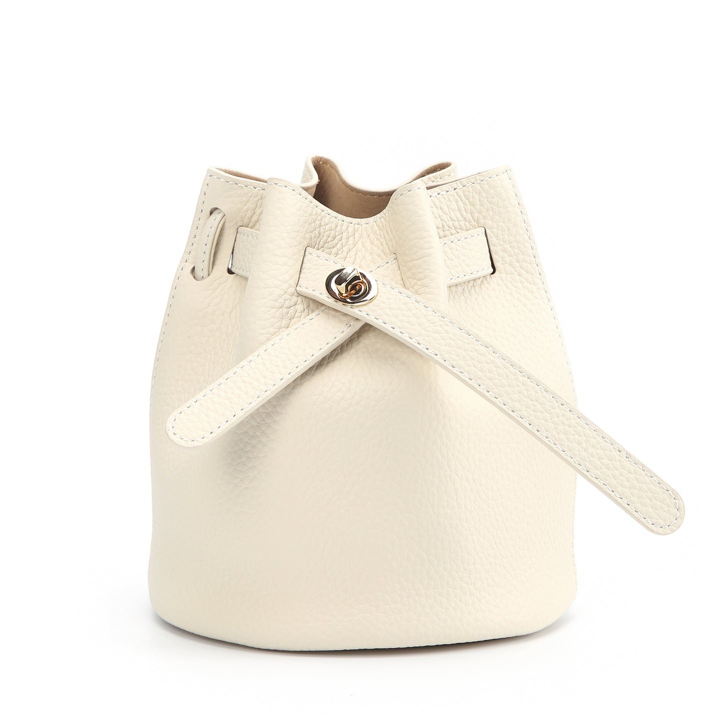 Elegant Women's Design First Layer Cowhide Bucket Bags