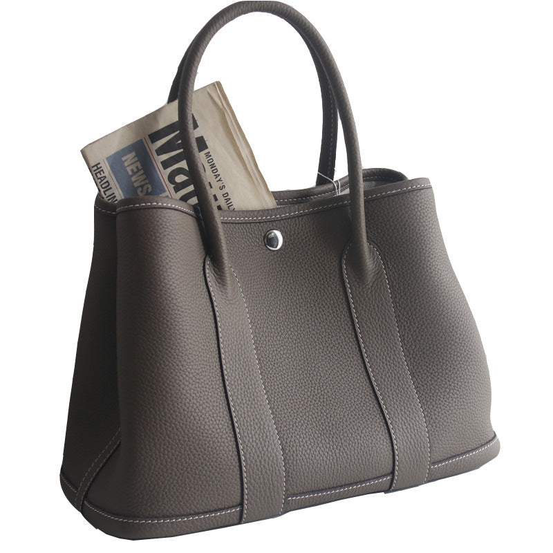 Women's Four-way Use First Layer Cowhide Portable Large Handbags