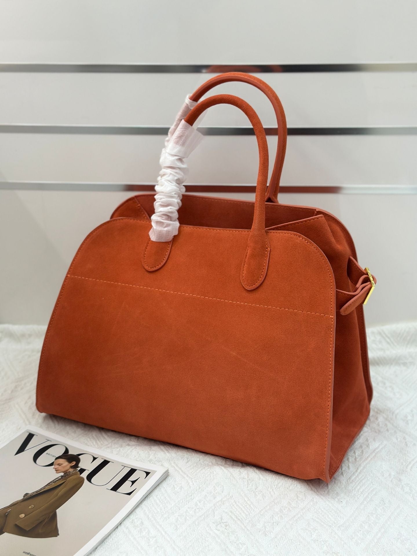 Attractive Popular Suede Commuter Computer Hand-held Handbags