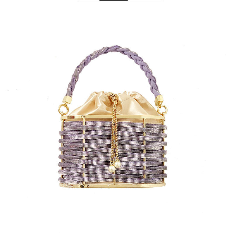 Women's Luxury Fashion Simple Hand-woven Screw Pattern Shoulder Bags