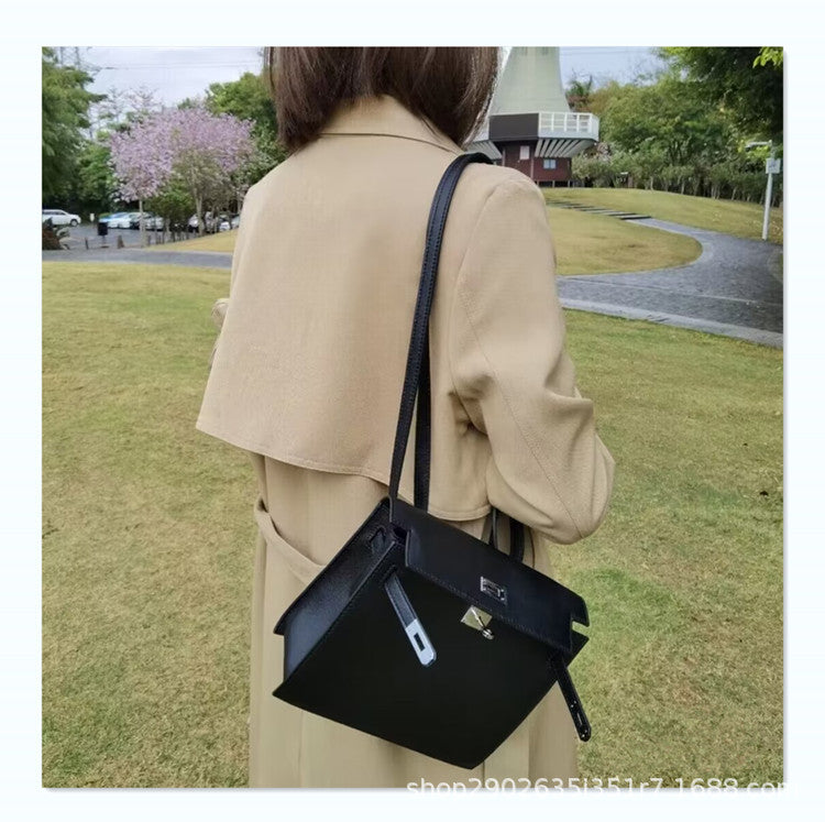 Women's Fantasy Purple Dancing Leather Kelly Bubble Shoulder Bags