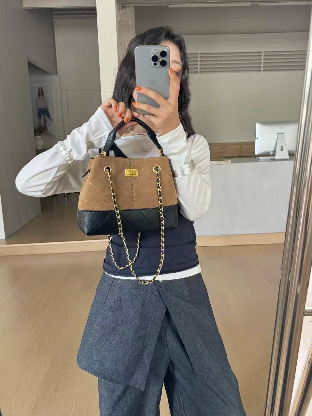 Popular Diamond Style Autumn Minority Fashion Tote Bags