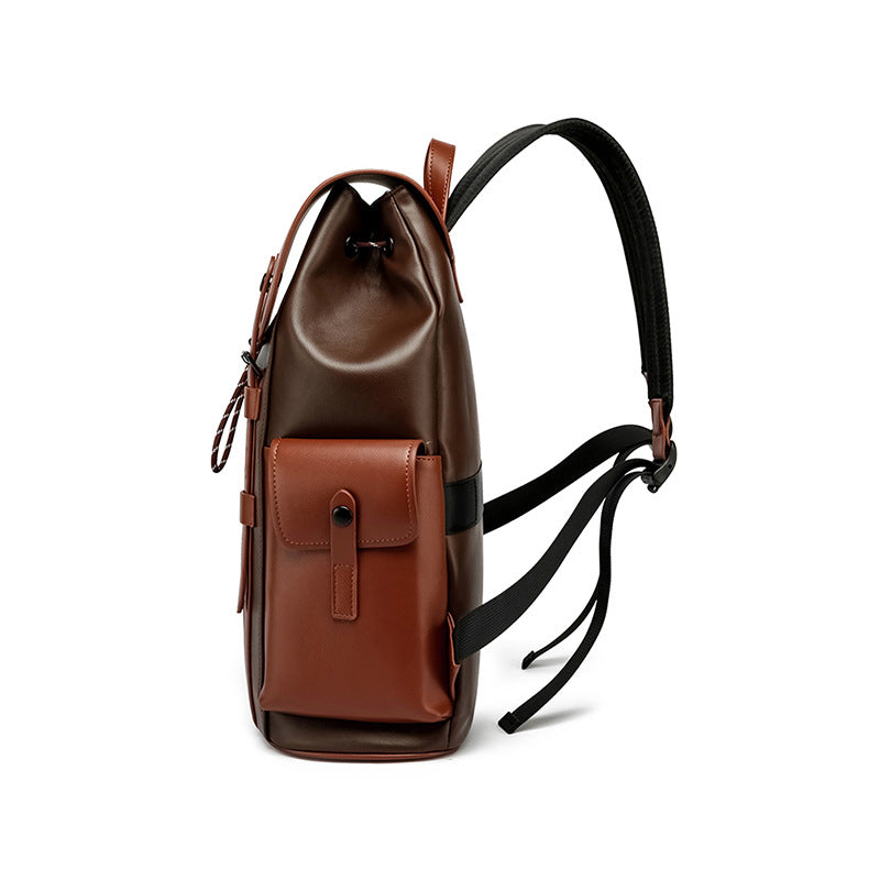 Men's Texture Business Computer Sense Large Backpacks