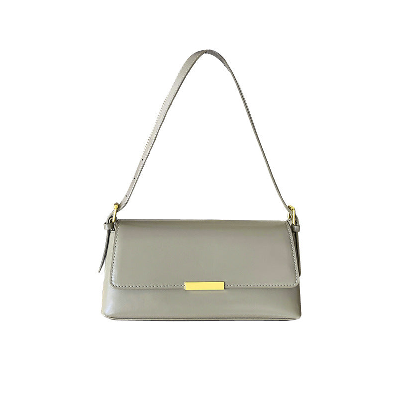 Women's Retro Underarm Baguette Niche High-grade Genuine Shoulder Bags