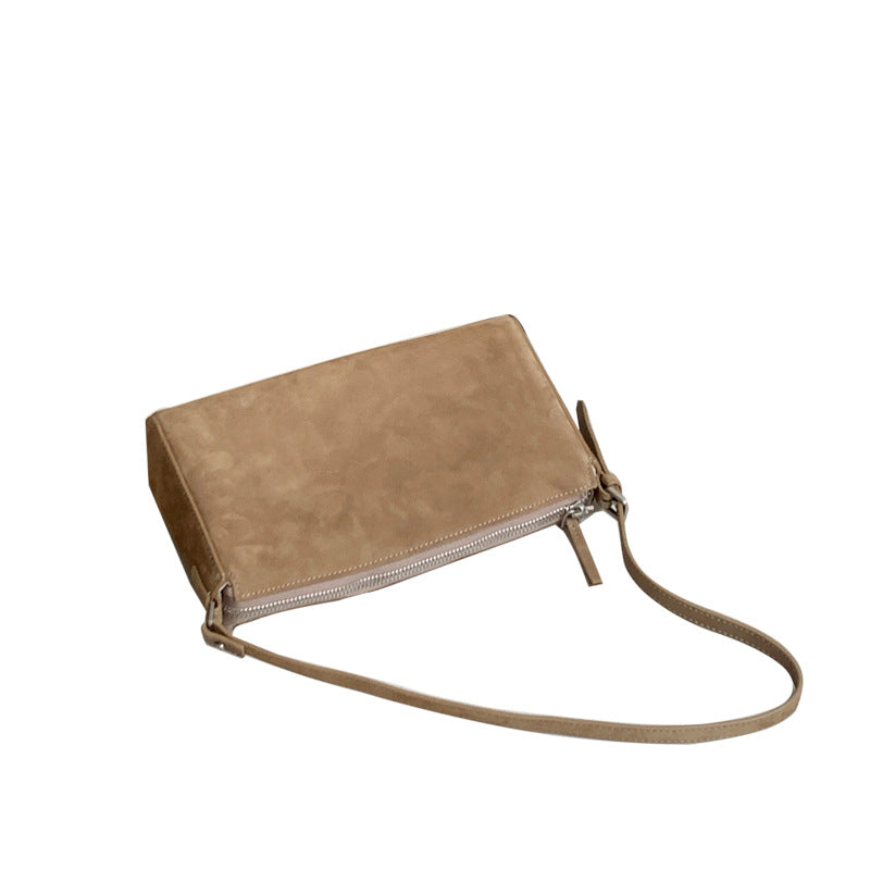 Women's Suede Leather Frosted Stylish Personalized Genuine Crossbody Bags