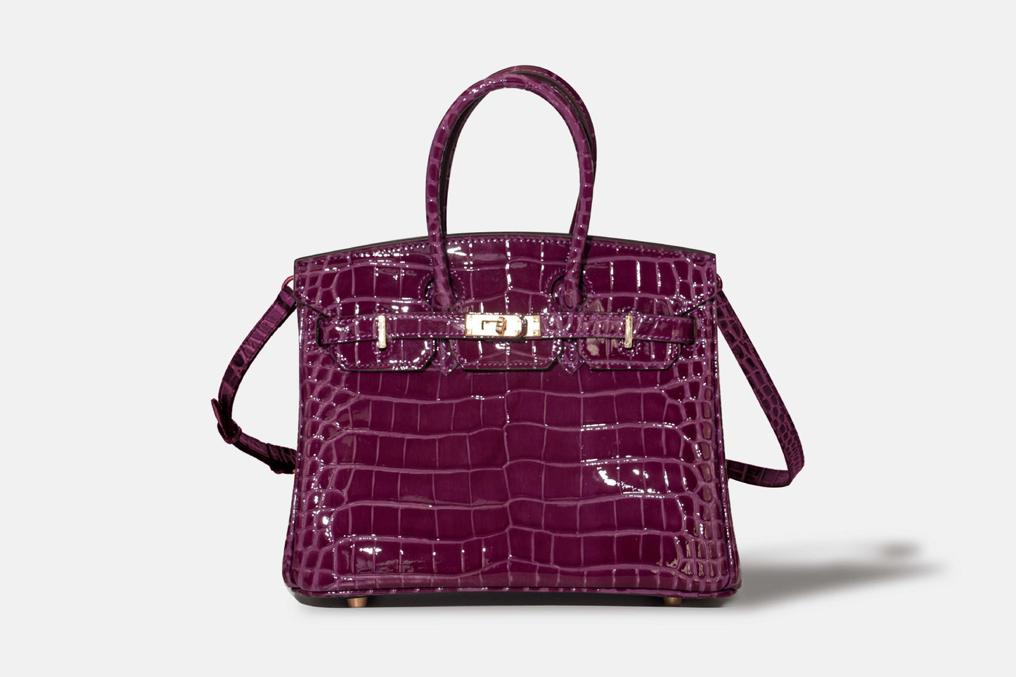 Women's Genuine Leather Premium Cowhide Crocodile Pattern Fashion Bags