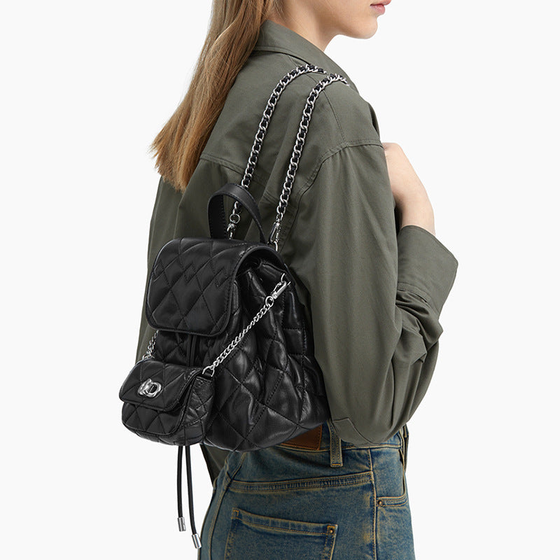 Women's Style Rhombus Spring Design High Sense Backpacks