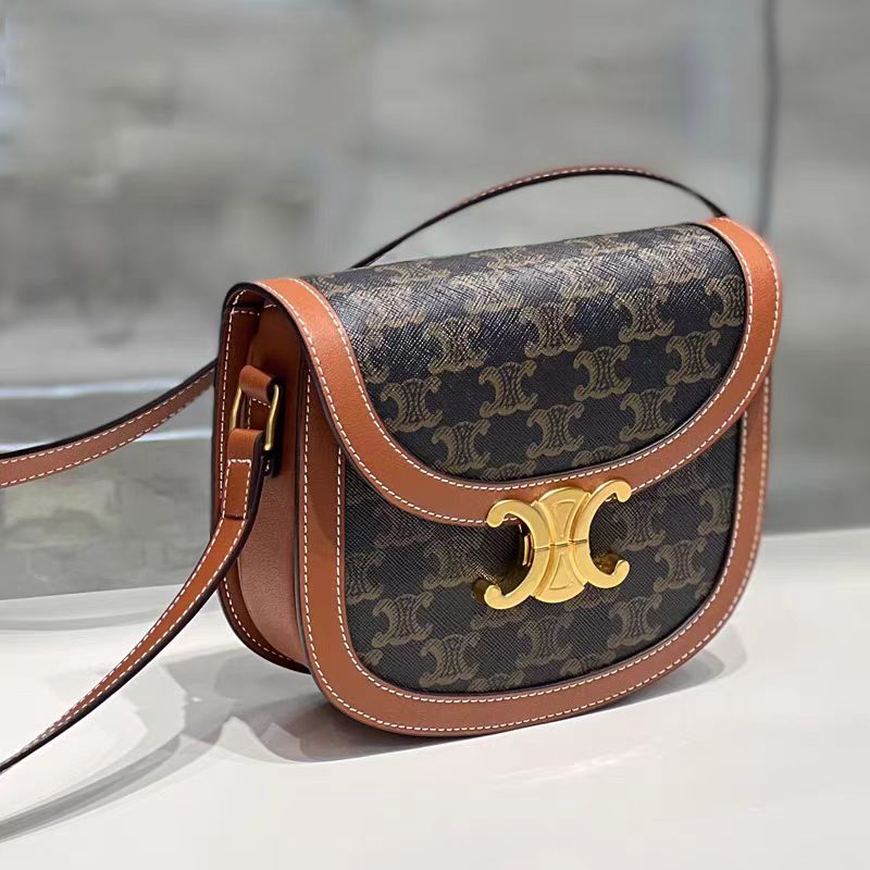 Women's Design Canvas Vintage Saddle Advanced Arc Shoulder Bags