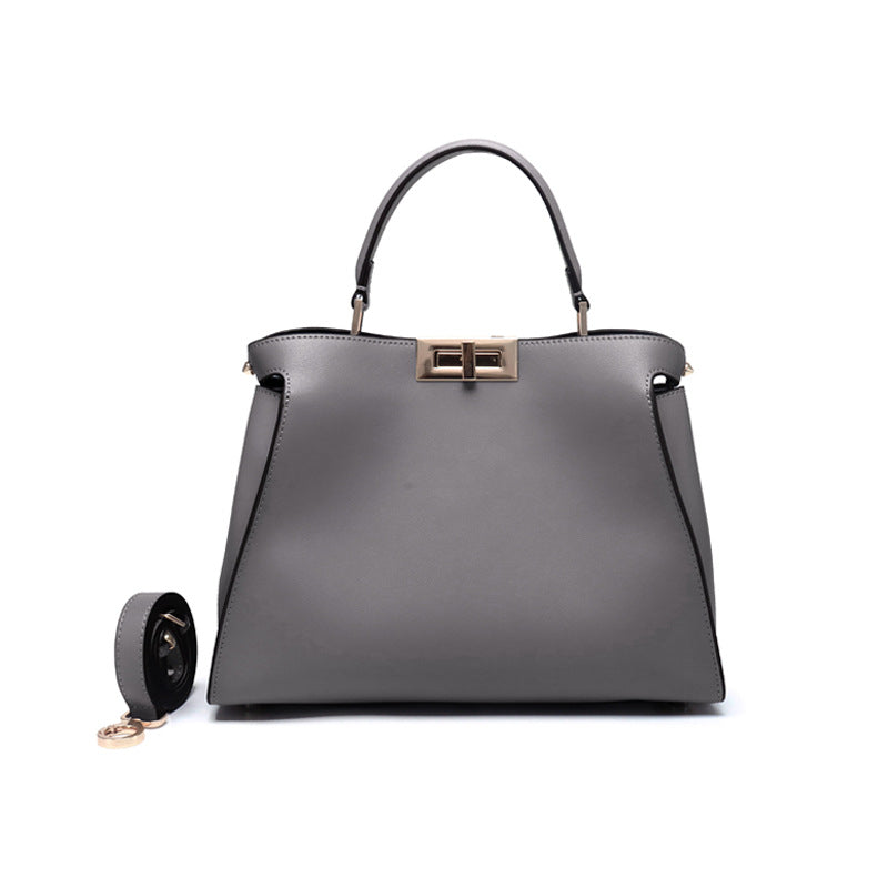 Women's Genuine Leather Professional Style Temperament Rotating Handbags