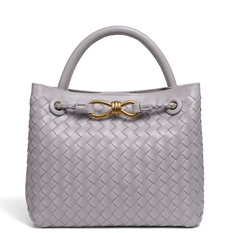 Women's Hand-woven Light Luxury Grid Butterfly Decorative Handbags