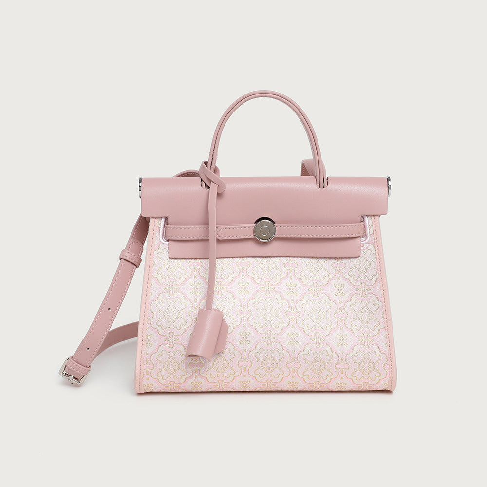 Women's Style Song Dynasty Brocade Canvas Entry Kelly Bags