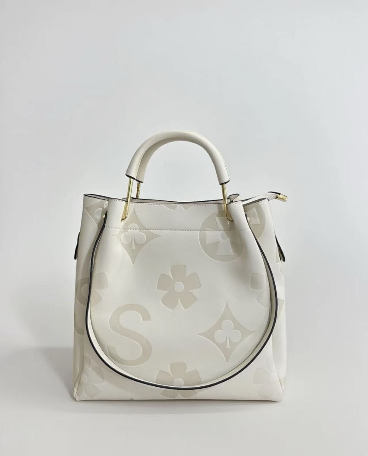 Women's High-grade Fashion Embossing Large Capacity Handbags