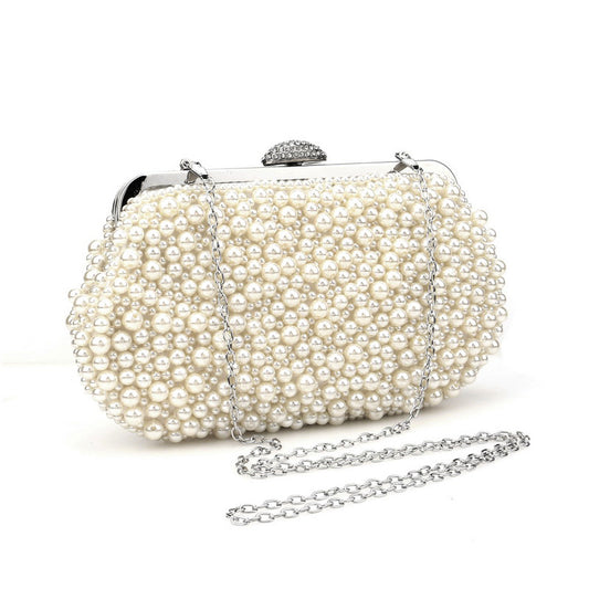Women's Pearl Dinner Banquet Clutch All Match Evening Bags